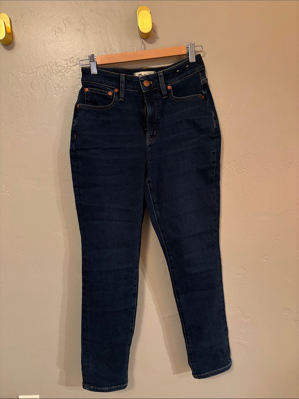 Madewell Curvy Perfect Vintage Jean in Dark Blue Wash